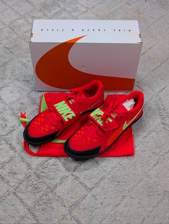 Nike Zoom Rival SD 2 Bright Crimson Track Throwing Shoes Mens 11 FZ9665-600 NEW main image 4